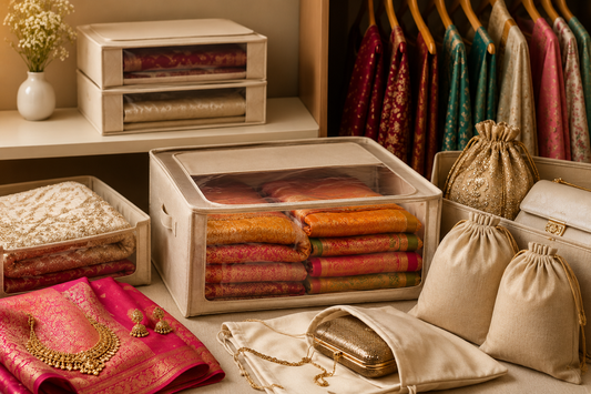 How to Store Festive Clothes, Sarees & Accessories Without Damaging Them