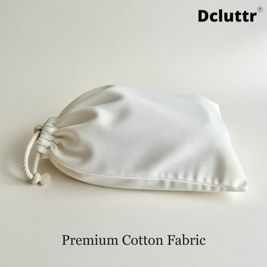 Cotton shoe bags for travel and storage