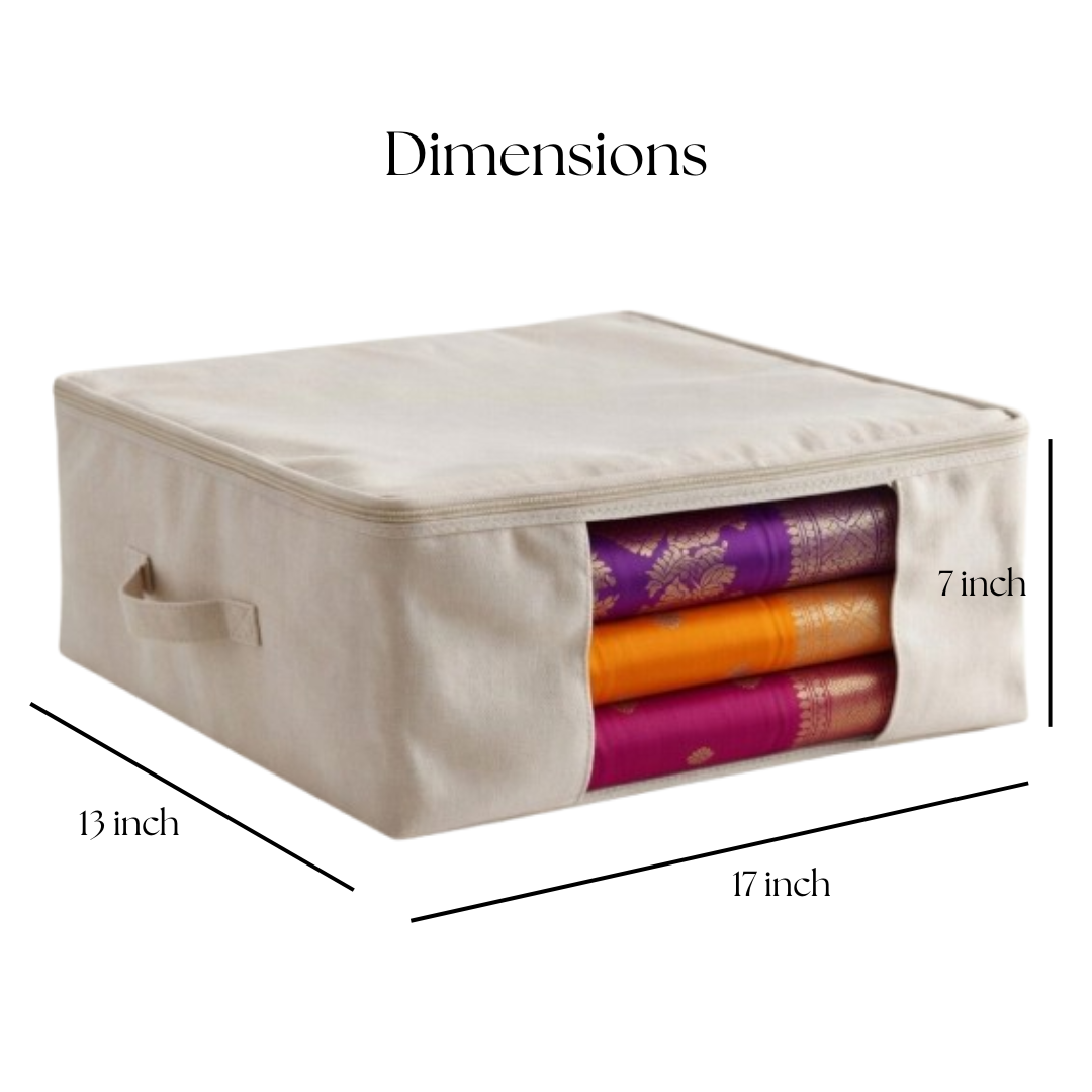 Cotton saree cover for wardrobe