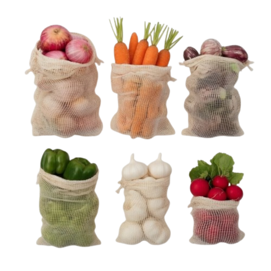 Cotton mesh fridge bags